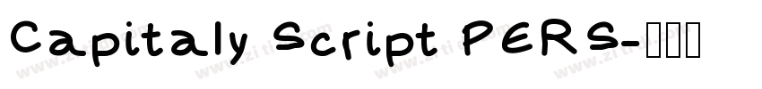 Capitaly Script PERS字体转换